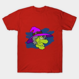 Halloween Scary Old Witch T-Shirt